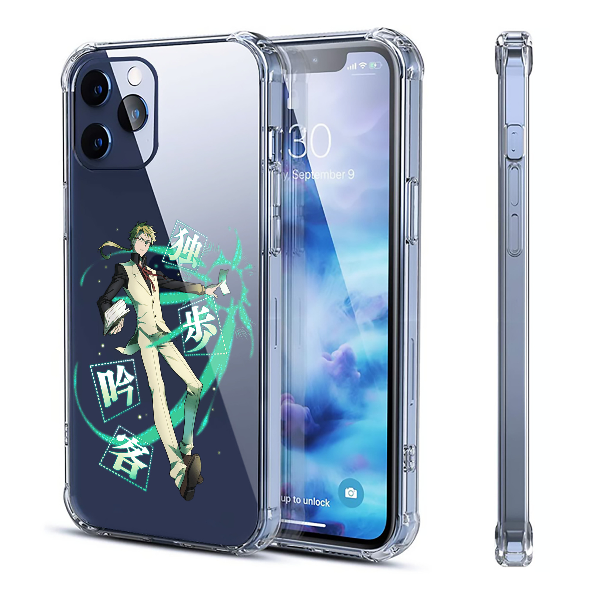 （画像用） 文豪ストレイドッグス Bungo Stray Dogs 【iPhone 12シリーズ対応】透明スマホケース（クリアソフトケース）
